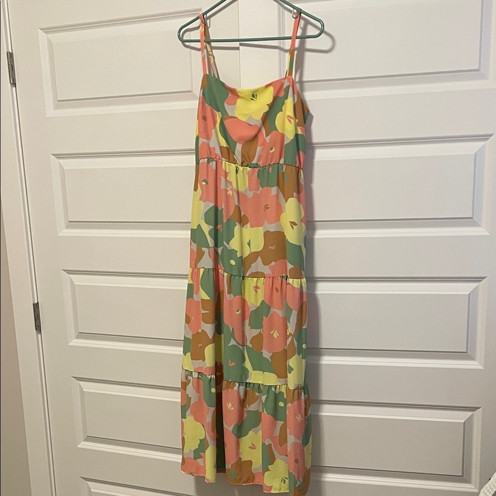 Vibrant Floral Maxi Dress